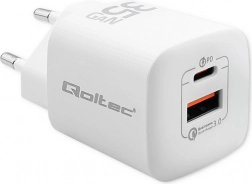 síťová nabíječka 35 w gan ultra, usb‑c pd + usb‑a, bílá