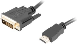 Lanberg HDMI na DVI-D dual link kabel 1,8 m černý