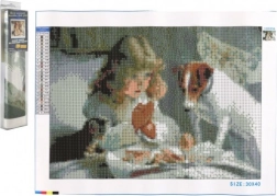 Diamantové malování Očekávání 30 × 40 cm