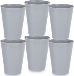 Plastové kelímky SANDY šedé 300 ml, 6 ks