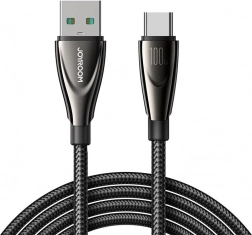 Kabel JOYROOM USB-A na USB-C 100 W, 1,2 m, černý