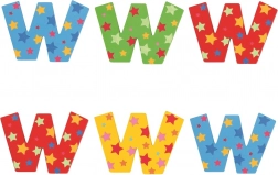 Hvězdičkové písmenko Bigjigs Toys W