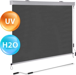 Svislá výsuvná markýza s klikou na balkon, terasu a altán v béžové barvě MultiGarden