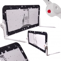 Černá ochranná zábrana na postel 150 cm