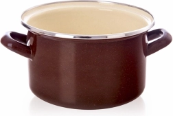 Emaliovaný hrnec BROWN 18 cm, 2 l