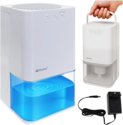 Odvlhčovač vzduchu s LED podsvícením a časovačem RUHHY, bílý