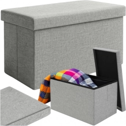 Pohovka se schováním šedá 60x30x30 cm Ruhhy