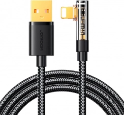 úhlový kabel usb‑a na lightning 1,2 m černý joyroom