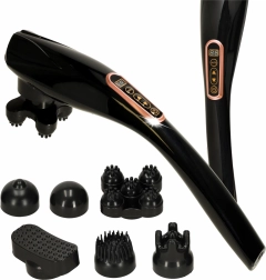 Vibrační masážní přístroj na záda a krk 6v1 bezdrátový se 6 hlavicemi