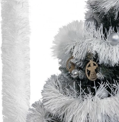 vánoční girlanda bílá 6 m ruhhy