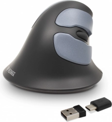 Ergonomická vertikální bezdrátová myš YENKEE ErgoSnug (USB-A/USB-C)