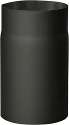 Kouřová roura 130 mm, délka 250 mm, tloušťka 1,5 mm, černá