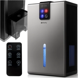 Stříbrný odvlhčovač vzduchu RUHHY s Peltierovým modulem a LED