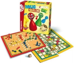 Maxi ČLOVĚČE, NEZLOB SE / VELKÉ PUTOVÁNÍ – společenská hra s dřevěnými figurkami