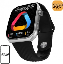 Chytré hodinky QCY s AMOLED displejem 1,96'' – černé