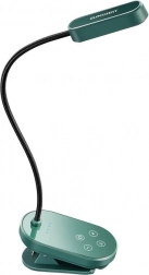 Miniaturní připínací světlo na knihy zelené