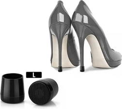 Silikonové chrániče na jehlové podpatky L – černé