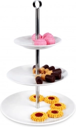 Porcelánový třípatrový servírovací etažér 25,5 cm