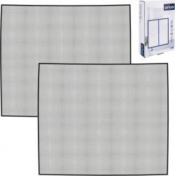 Moskytiera na okno, černá, 150 × 130 cm, 2 ks