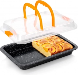 Granitová forma na pečení s víkem 36 × 23 × 4,5 cm