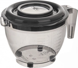 Mísa na míchání s víkem a odměrkou 2,5 l, šedá