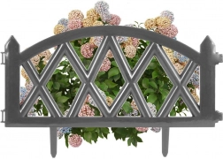 Zahradní okrasný plůtek grafitový 49 × 30 cm Vilde