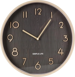 Šedé nástěnné hodiny 38 cm