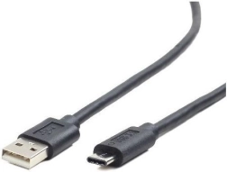 USB kabel 2.0 A (samec) na USB-C (samec) 1.8 m, černý
