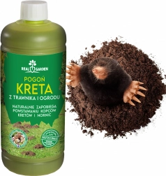 Ekologický odpuzovač krtků, hrabošů a hlodavců Bariera 1 l