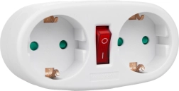 Dvojitá zásuvková rozdvojka typ F MCE338