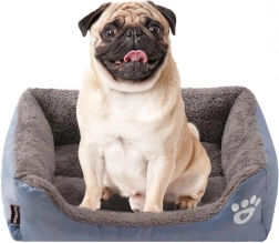 Měkký pelech pro psa nebo kočku - velikost M, šedý
