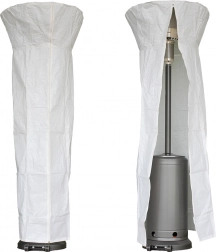 Ochranný obal PE na zahradní ohřívače s kulatou střechou, bílý