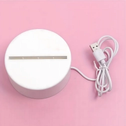 Noční LED lampička srdce 3D iluze na USB