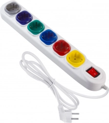 Prodlužovací kabel 6 zásuvek 1,5 m Maclean