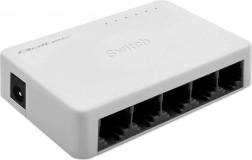 Síťový přepínač Qoltec 5× RJ45, 100 Mb/s Fast Ethernet LAN