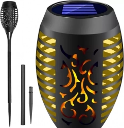 Solární zahradní pochodňové světlo s efektem plamene LED