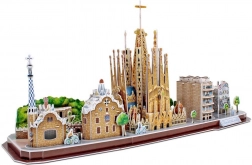 3D puzzle CityLine panorama Barcelona – 186 dílků
