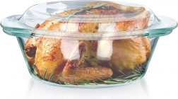 Skleněná žáruvzdorná mísa s víkem 1 l + 270 ml