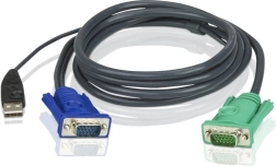 USB KVM kabel 3v1 SPHD