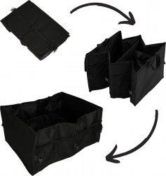 Skládací organizér do kufru auta – velký textilní pořadač