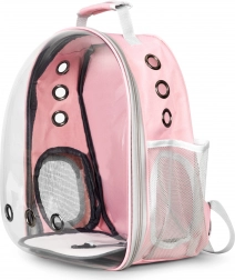 Batohový přepravní box pro kočky a malé psy s průhlednou přední stěnou