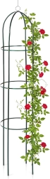 Vilde zahradní obelisk pro popínavé rostliny 36 × 36 × 194 cm zelený