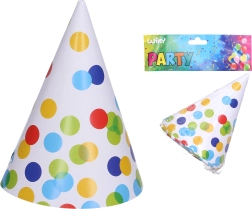 Párty kloboučky Tečky 15 cm