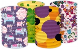 Papírový lampion válec na karneval