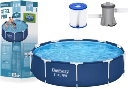 Zahradní rámový bazén BESTWAY Steel Pro 305 × 76 cm s filtrací