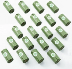 Biologicky rozložitelné sáčky na psí exkrementy, 20 rolí (300 ks)