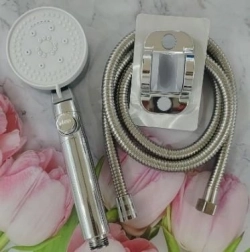 Bílá Sprchová Sada 3 Díly