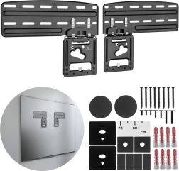 Nástěnný držák na tv maclean 43–85" no gap pro samsung qled, neo qled, crystal uhd a the frame