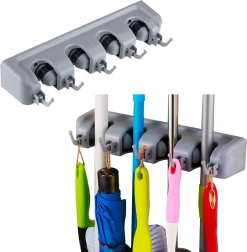 Nástěnný držák na nářadí a kartáče s háčky