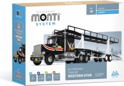 Stavebnice Monti System Autorodeo Trailer Western Star